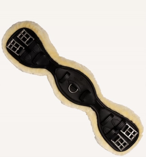 Popręg ujeżdżeniowy Kentucky anatomiczny z futrem