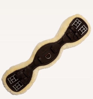 Popręg ujeżdżeniowy Kentucky anatomiczny z futrem