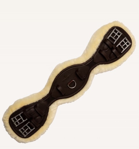 Popręg ujeżdżeniowy Kentucky anatomiczny z futrem