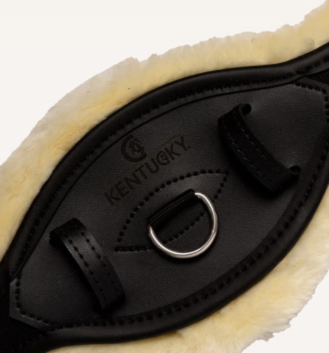 Popręg ujeżdżeniowy Kentucky anatomiczny z futrem