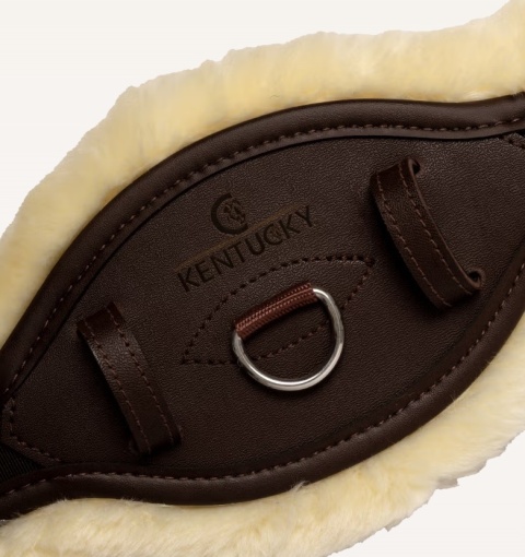 Popręg ujeżdżeniowy Kentucky anatomiczny z futrem
