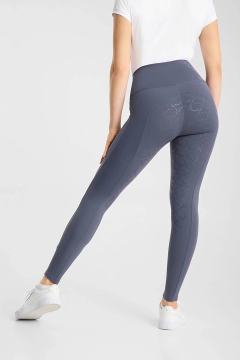 Legginsy damskie kompresyjne horze Gillian z pełnym lejem silikonowym