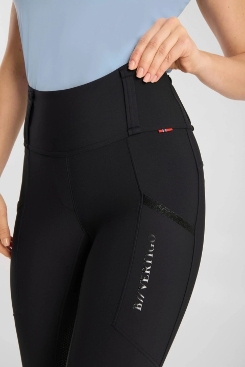 Legginsy jeździeckie damskie B Vertigo Diana z pełnym lejem i kompresją