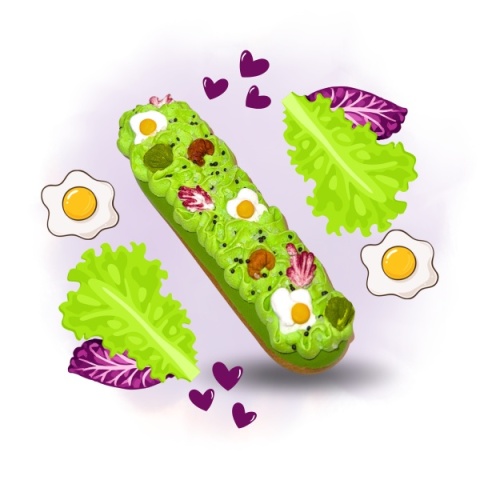 Limitowane ciastko w kształcie eklera Candy Horse FOODIE