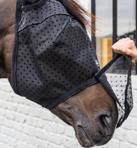 Maska przeciw owadom Kentucky Heart z uszami i ochroną nosa