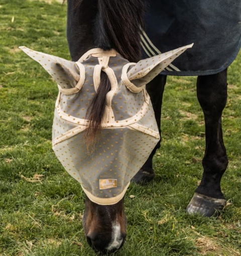 Maska przeciw owadom Kentucky Heart z uszami i ochroną nosa