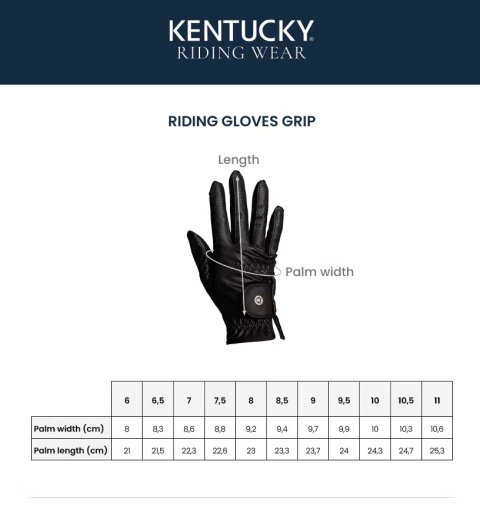 Rękawiczki jeździeckie Kentucky Grip Glitter