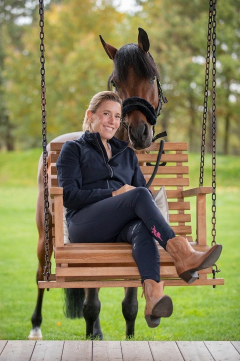 Bryczesy damskie Covalliero Janne x PinkRibbon