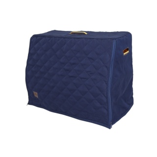 Pikowany pokrowiec na kufer stajenny Grooming Deluxe Show Grooming Box granatowy