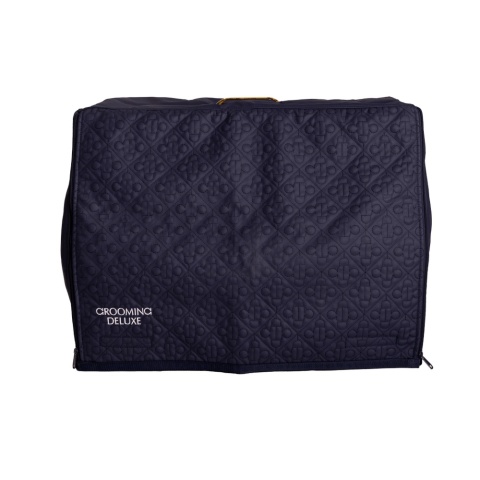 Wodoodpychający pokrowiec na kufer stajenny Grooming Deluxe Show Grooming Box granatowy