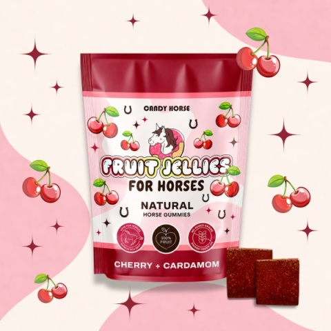 Żelki owocowe Candy Horse - Fruit Jellies wiśnia + kardamon