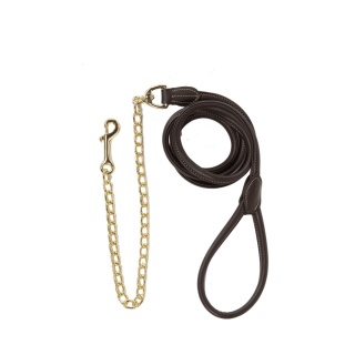 Uwiąz z łańcuchem Kentucky Leather Chain Lead