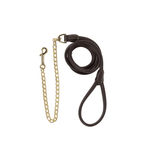 Uwiąz z łańcuchem Kentucky Leather Chain Lead