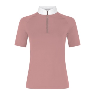 Damska koszulka konkursowa Kentucky Show Shirt Women Classic with Glitter Zipper Short Sleeve