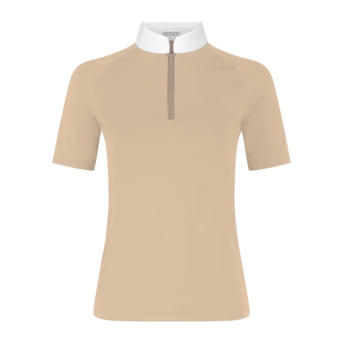 Damska koszulka konkursowa Kentucky Show Shirt Women Classic with Glitter Zipper Short Sleeve