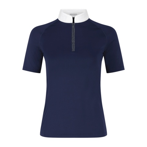 Damska koszulka konkursowa Kentucky Show Shirt Women Classic with Glitter Zipper Short Sleeve