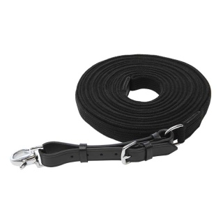 Lonża taśmowa Kavalkade Soft Black 9,5 m