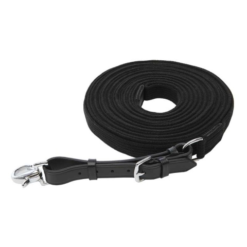 Lonża taśmowa Kavalkade Soft Black 9,5 m