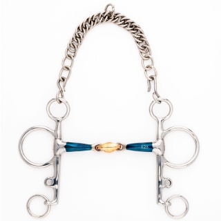 Pelham podwójnie łamany długi Kavalkade Ergonomic Lock Up 14 mm