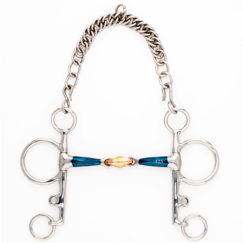 Pelham podwójnie łamany długi Kavalkade Ergonomic Lock Up 14 mm