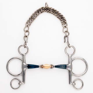 Pelham podwójnie łamany krótki Kavalkade Ergonomic Lock Up 14 mm