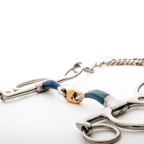 Pelham podwójnie łamany krótki Kavalkade Ergonomic Lock Up 14 mm