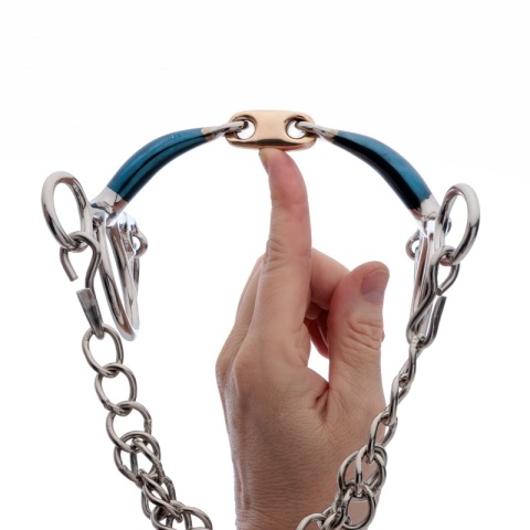 Pelham podwójnie łamany krótki Kavalkade Ergonomic Lock Up 14 mm