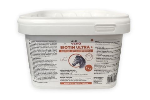 AniVero Biotin Ultra + 1kg - Dawka na 100 dni