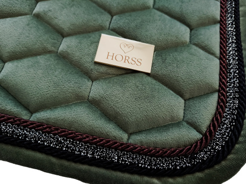 Czaprak wszechstronny Horss Velvet Glam - Ashgreen