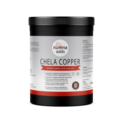 Miedź dla koni, chelat aminokwasowy NuVena Chela Copper 550 g