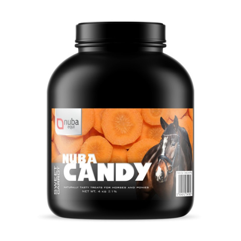 Smakołyki dla koni o smaku marchewkowym Nuba Equi Candy Sweet Carrot 4 kg