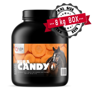 Smakołyki dla koni o smaku marchewkowym XXL Nuba Equi Candy Sweet Carrot 8 kg