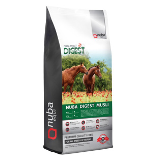 Pasza dla koni wrzodowych, kolkujących Nuba Equi Nuba Digest Musli 2G - worek 20 kg