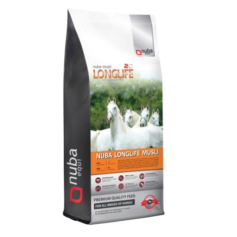 Pasza dla koni starszych Nuba Equi Nuba LongLife Musli 2G - worek 20 kg