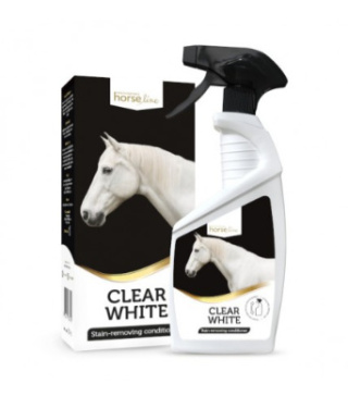 Clear White- odżywka odplamiająca dla siwych koni HorseLinePRO 700 ml