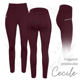 Legginsy jeździeckie z pełnym lejem Cecile JD Attack