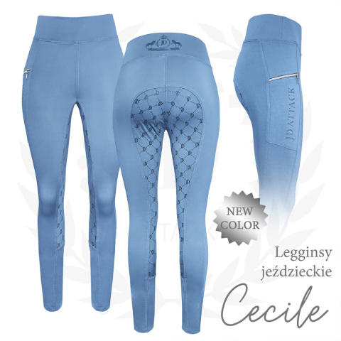 Legginsy jeździeckie z pełnym lejem JD Attack Cecile