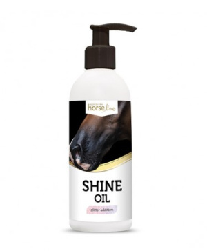 Nawilżająca oliwka do pyska z brokatem HorseLinePRO Shine Oil 250 ml