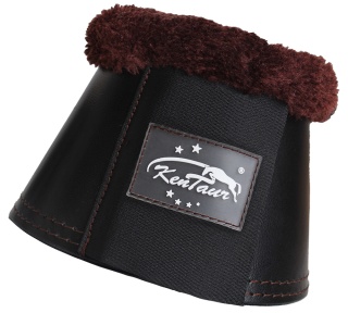 Kaloszki ze skóry naturalnej Kentaur z sytetycznym futrem