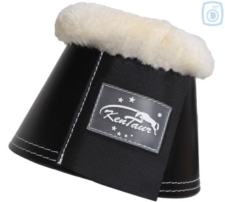 Kaloszki ze skóry naturalnej Kentaur z sytetycznym futrem