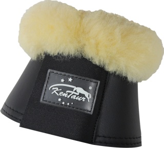 Kaloszki ze skóry syntetycznej Kentaur z owczym futrem