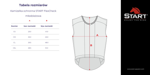 Kamizelka ochronna młodzieżowa START FlexCheck