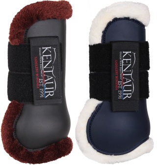 Ochraniacze przednie Kentaur "Profi Jump" z futrem syntetycznym