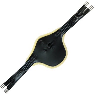 Popręg z fartuchem Kentaur "York" z futrem naturalnym i gumami