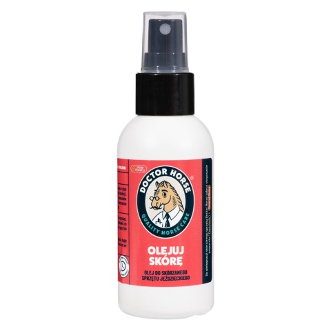 Olej do pielęgnacji skórzanego sprzętu jeździeckiego w sprayu Doctor Horse Olejuj Skórę 100 ml
