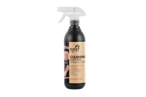 Pianka czyszcząca Black Horse CLEANING LEATHER SPRAY & FOAM 2 w 1 - 500ml
