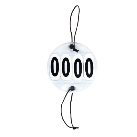 Plakietka z 4-cyfrowym numerem startowym Horze