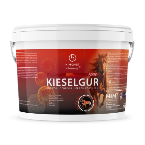 Suplement Hippovet Pharmacy Kieselgur Forte – rozwój ,ochrona układu kostnego-5 kg