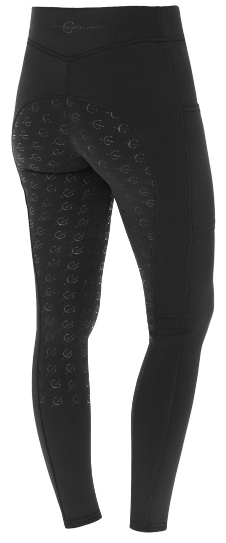 Legginsy jeździeckie Covalliero ClassicStar damskie - czarne