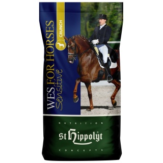 Pasza St Hippolyt WES Sensitive Crunch – dla koni z miopatiami, słabym umięśnieniem 25 kg